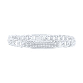 1 1/2CTW-DIA NK MENS BRACELET(8 INCH)